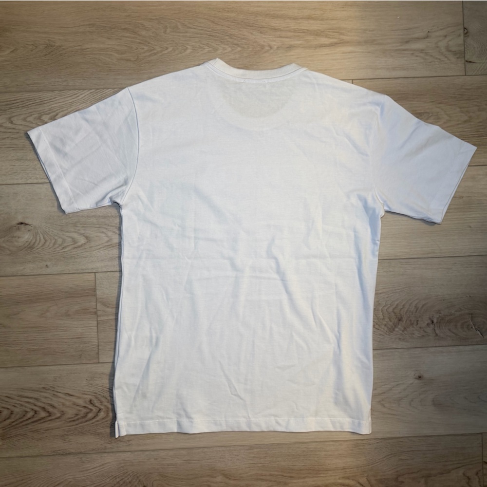 Prada White Embroidered Logo T-Shirt Men’s Medium Like New Designer Tee - Picture 3 of 3